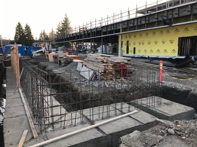 Ambulance entry foundation is poured, November 20, 2019.