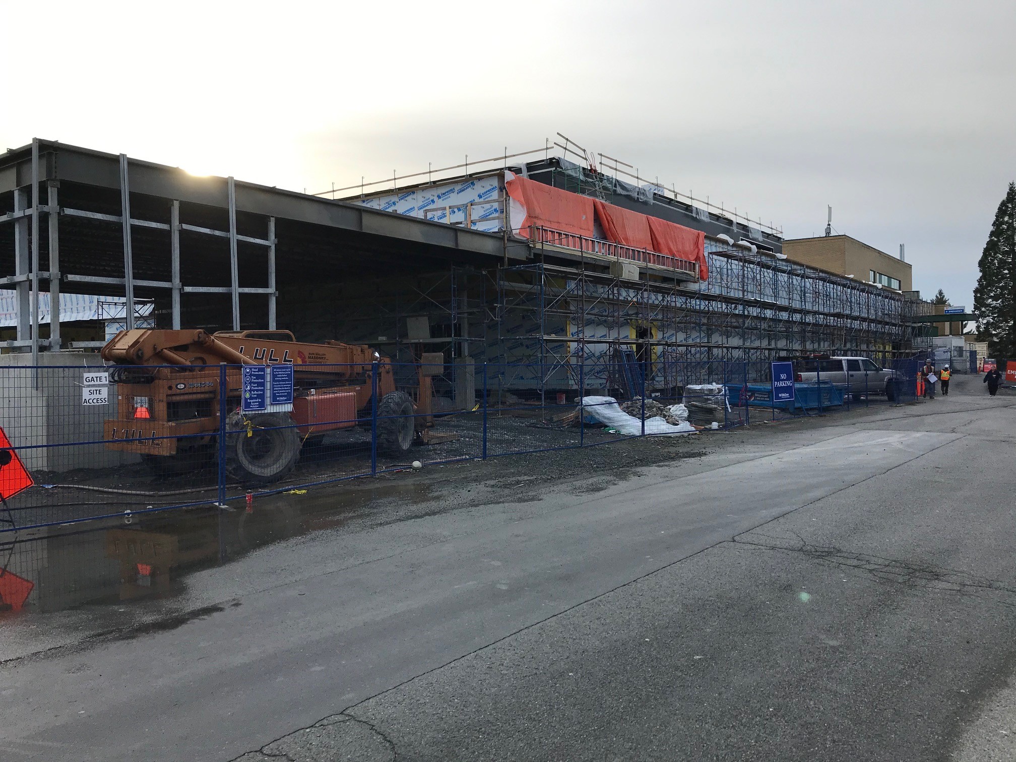 Exterior board and waterproofing progress - January 15, 2020