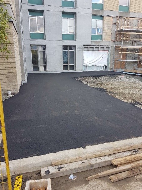 MRI Suite - Ashphalt walk path into entrance
