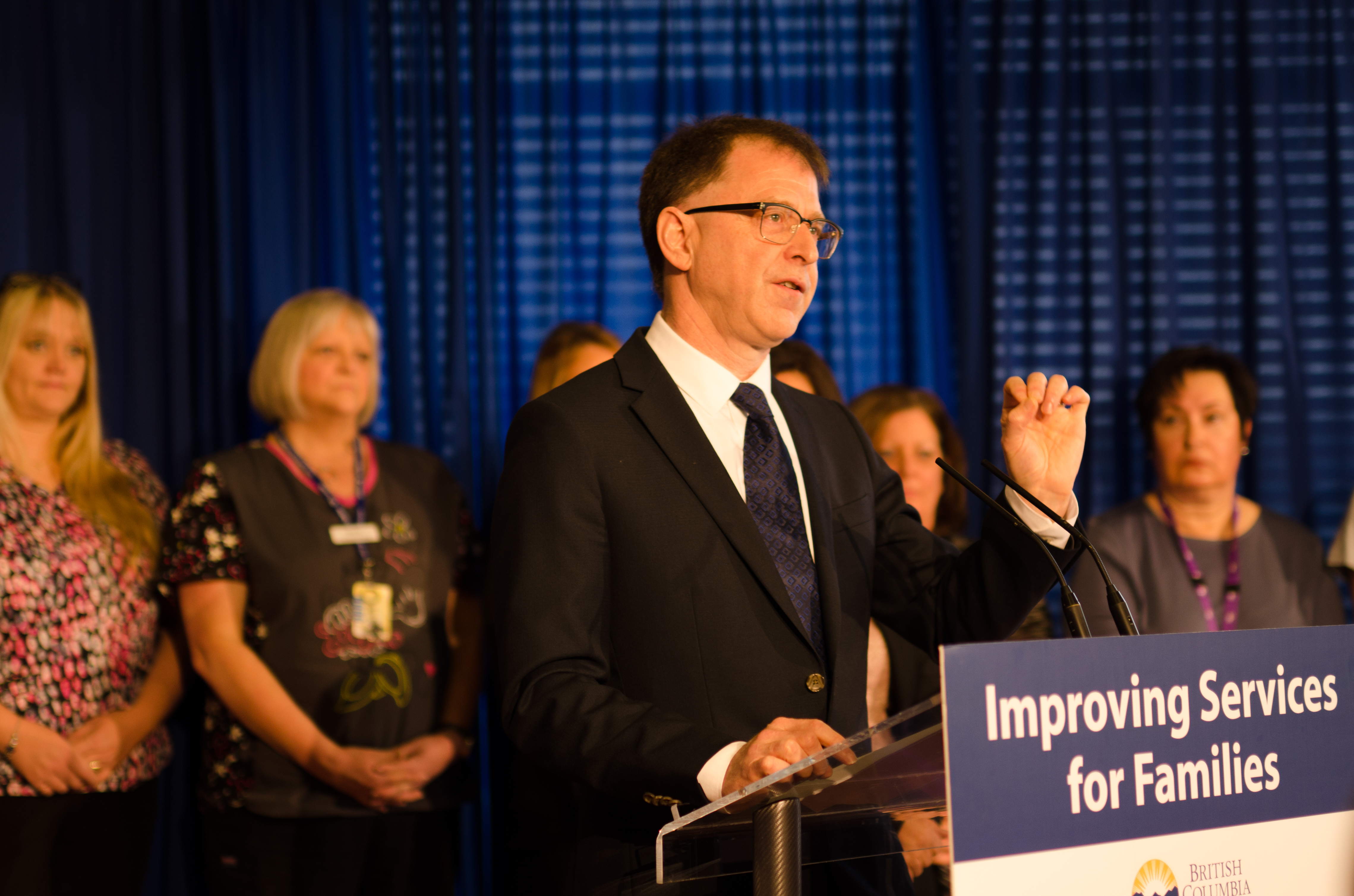 Minister of Health, Adrian Dix, announces the commitment of $83.7 million towards the expansion and upgrade of emergency department at Peace Arch Hospital – January 25, 2019