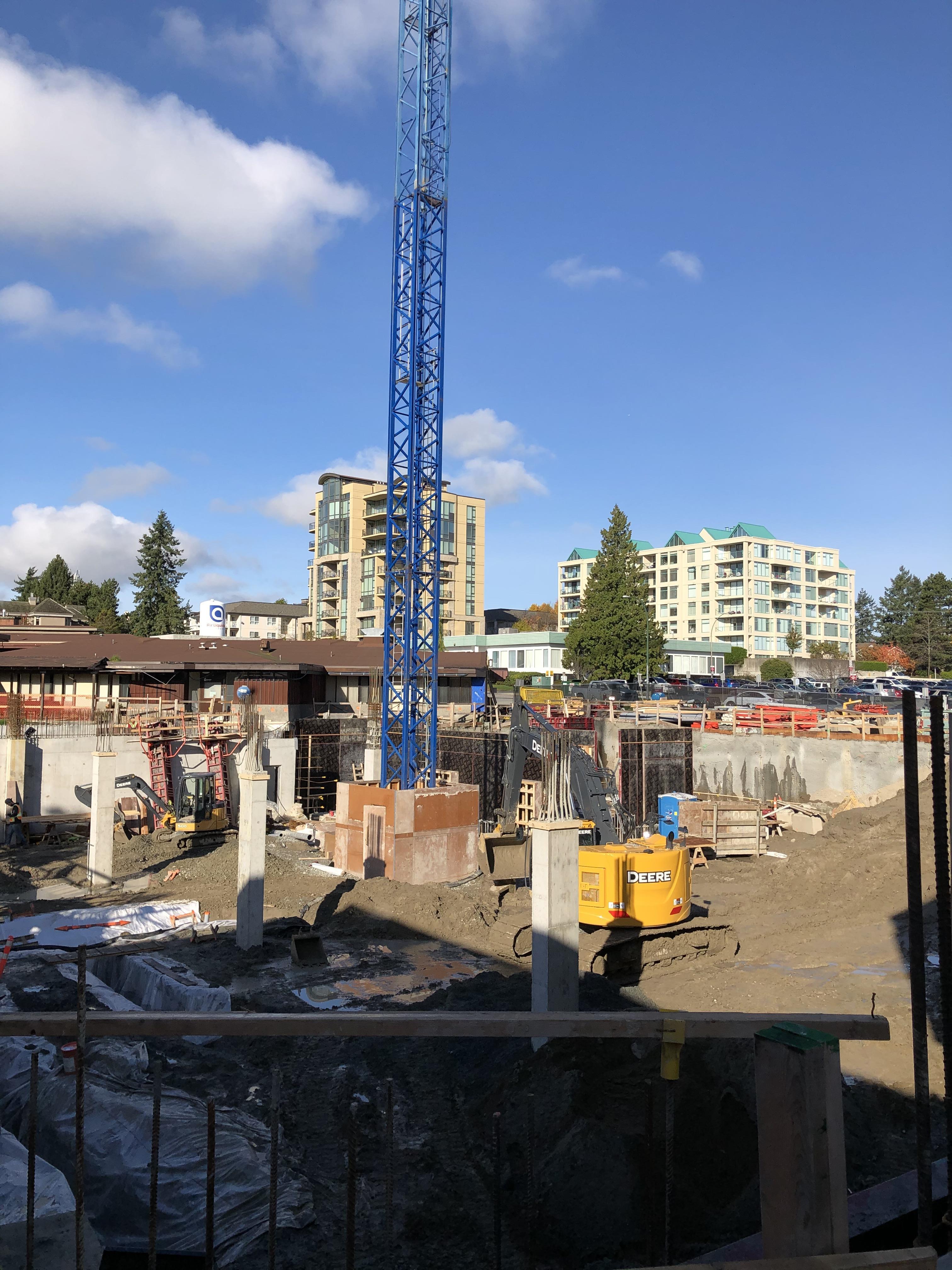 Pouring of the new foundation for emergency department and operating suites – October 23, 2019.