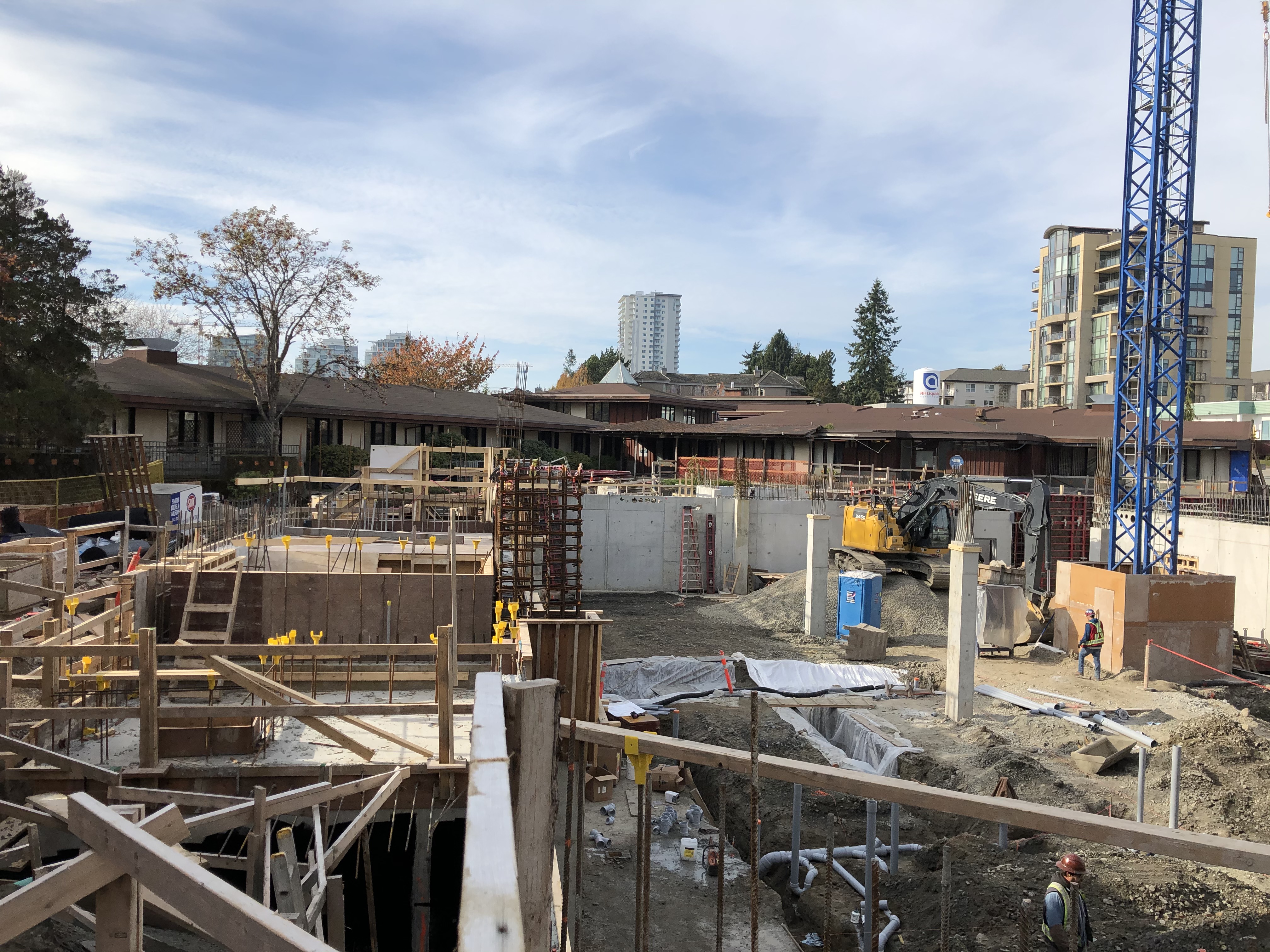 Framing of new facility takes shape – November 1, 2019.