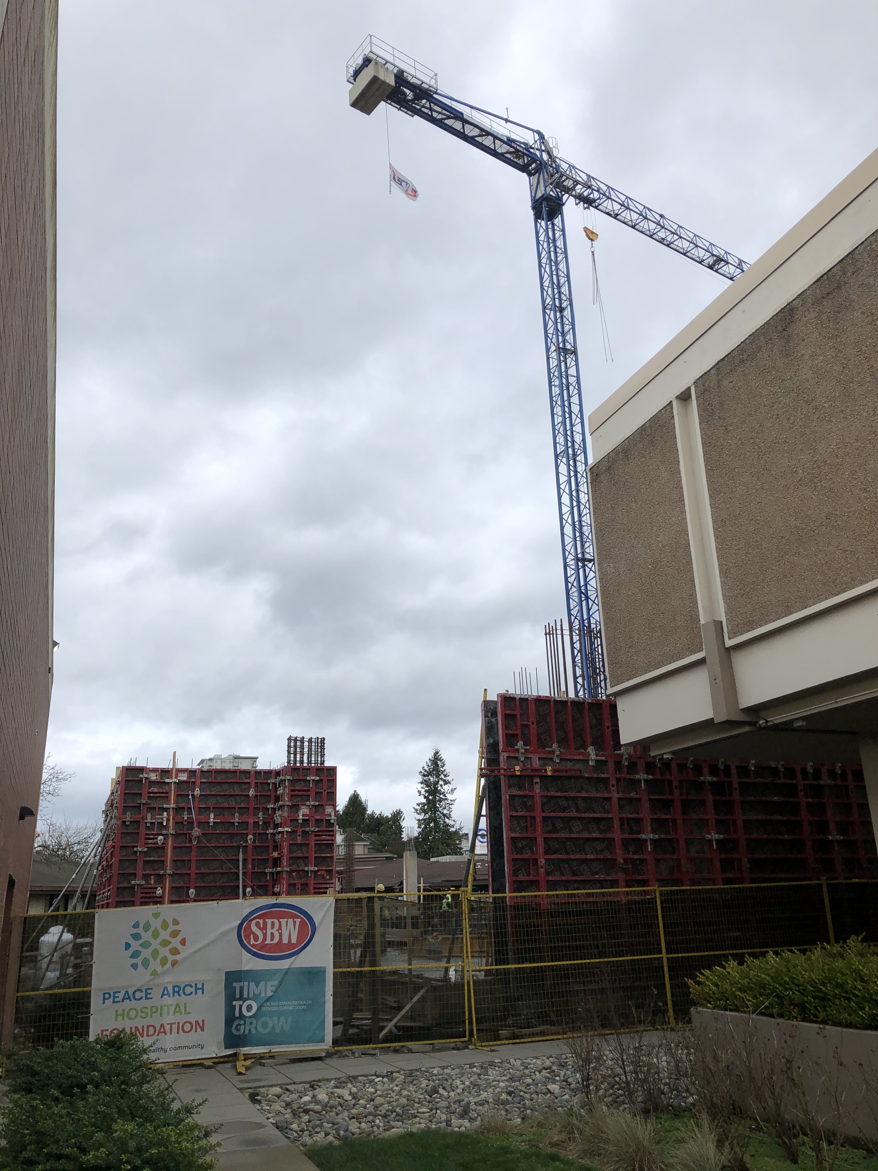 Walls and framing of emergency department take shape – January 21, 2020
