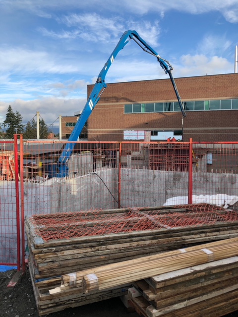 Construction work continues at Abbotsford Regional Hospital - January 31, 2020
