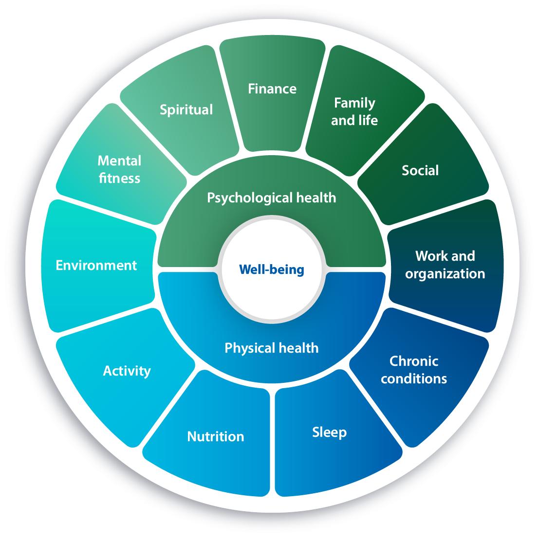 wellness and well-being wheel