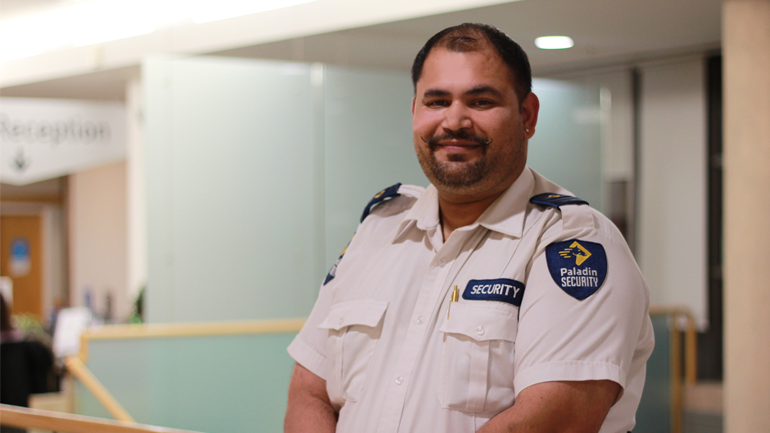 Humans of Fraser Health, Security Officer, Chamandeep Nibber, Surrey Memorial Hospital 