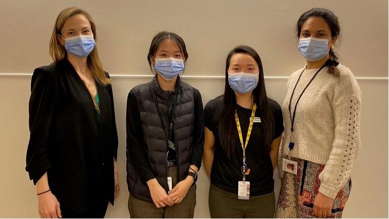 Rochelle Gellatly, clinical coordinator, Ginny Chen, access and flow pharmacist, Dyana Louie access and flow pharmacist and Rajwant Minhas, access and flow supervisor