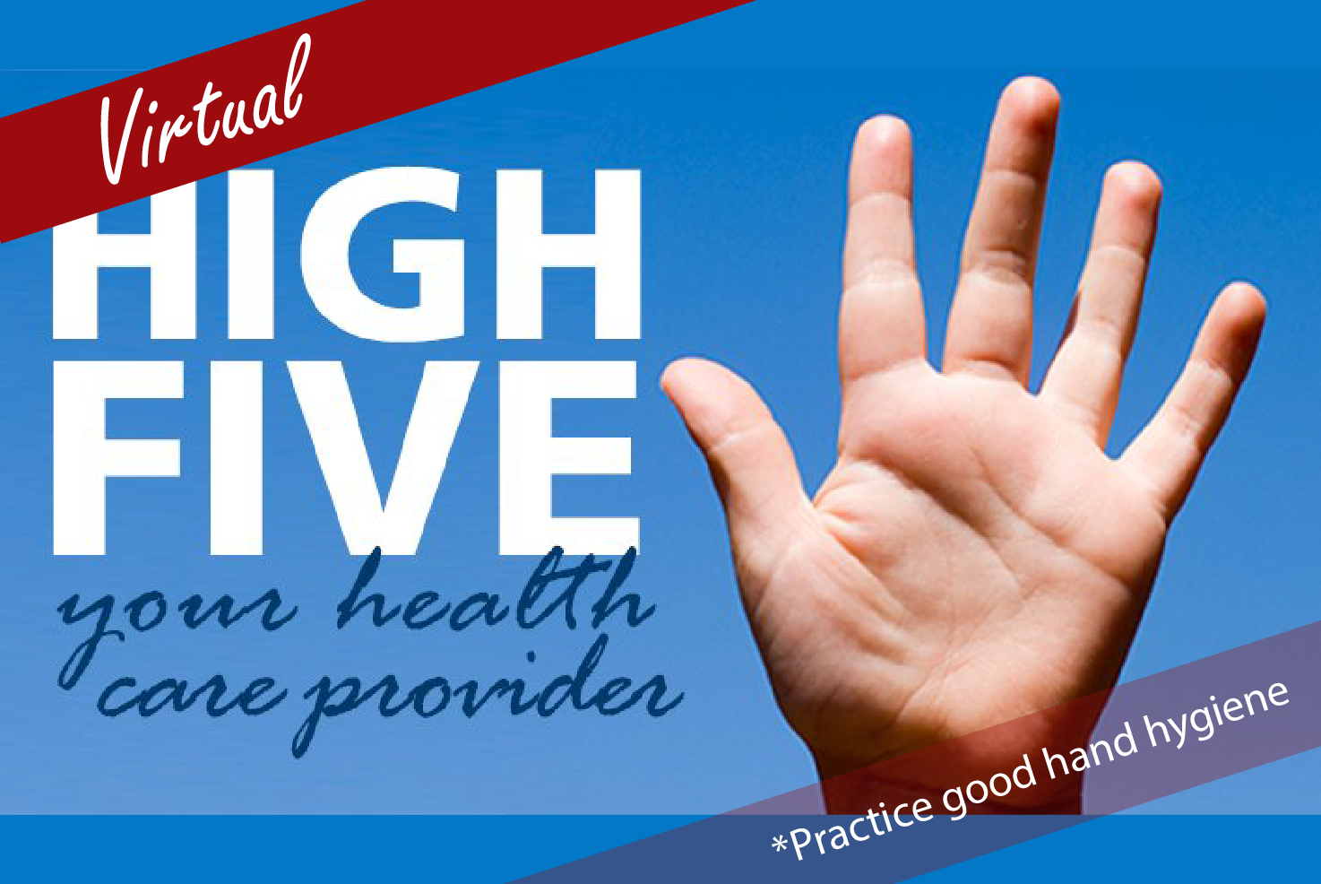 High five your health care provider graphic